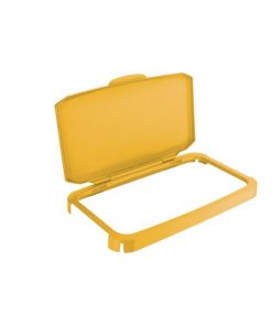 Výklopné veko na kôš DURABIN 60 s rámom žlté