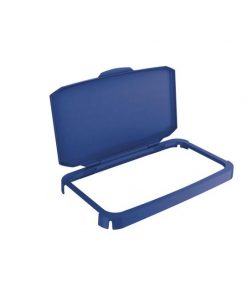 Výklopné veko na kôš DURABIN 60 s rámom modré