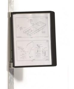 Nástenný držiak magnetický VARIO s 5 panelmi čierny