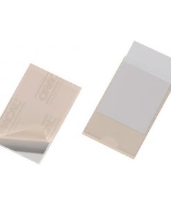 Samolepiace vrecko vizitkové s otvorom zboku DURABLE 63x94mm 10ks