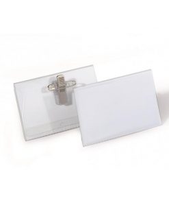 Visačka štipec+špendlík DURABLE 90x54mm 50ks