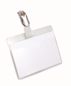 Visačka so štipcom horizontálna pootvorená DURABLE 90x60 mm 25ks