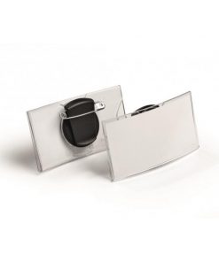 Visačka oblá akrylová DURABLE 75x40mm 25ks