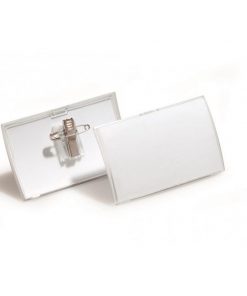 Visačka oblá PP štipec+špendlík DURABLE CLICK FOLD 75x40mm 25ks