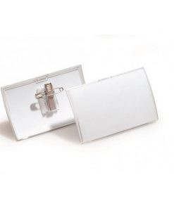 Visačka oblá PP štipec+špendlík DURABLE CLICK FOLD 90x54mm 25ks