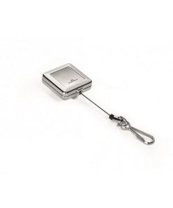 Výsuvný kotúč kovový hranatý s karičkou DURABLE JOJO CHROME QUADRO strieborný 1ks