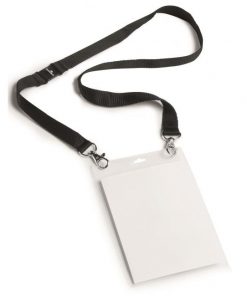 Visačka s čiernym remienkom DURABLE A6 10ks