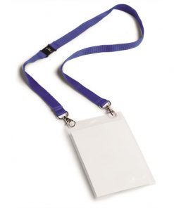 Visačka s modrým remienkom DURABLE A6 10ks