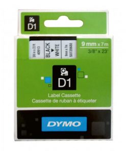 Samolepiaca páska Dymo D1 9 mm biela/čierna