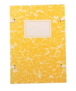 Spisové dosky A4 mramor žltý
