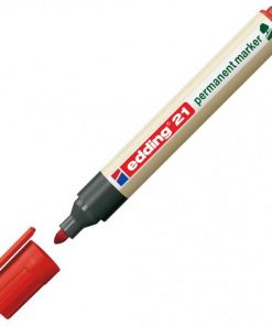 Permanentný popisovač edding 21 červený