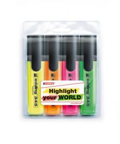 Sada zvýrazňovačov edding 345/4S