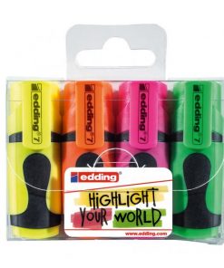 Sada mini zvýrazňovačov edding 7/4S
