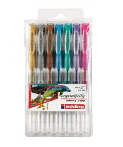 Sada gélových rollerov edding 2185/7S metalické farby