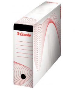 Archívny box na závesné obaly Esselte biely/červený
