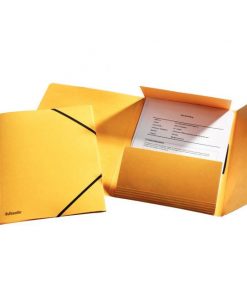 Prešpánový obal s gumičkou Esselte žltý