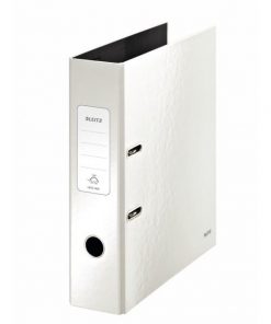 Zakladač pákový Leitz 180° WOW 8cm perleťovo biely