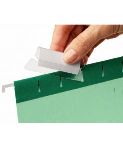 Plastový index na závesné obaly Esselte Classic priehľadný