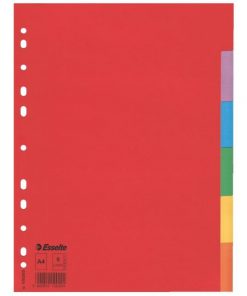 Kartónový rozraďovač Esselte Economy 6-dielny farebný