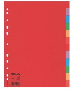 Kartónový rozraďovač Esselte Economy 12-dielny farebný