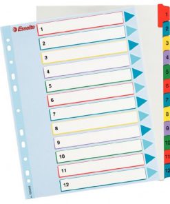 Kartónový rozraďovač Esselte ProjectPro 1-12 maxi