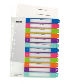 Plastový rozraďovač Leitz WOW potlačiteľný 1-12 farebný