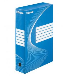 Archívny box Esselte 80mm modrý/biely