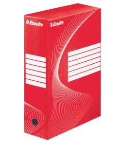 Archívny box Esselte 100mm červený/biely
