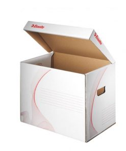 Archívna krabica univerzálna Esselte biela/červená 398x302x280 mm