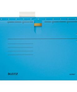 Závesný obal Leitz ALPHA s rýchloviazačom modrý