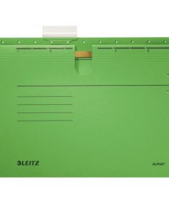 Závesný obal Leitz ALPHA s rýchloviazačom zelený