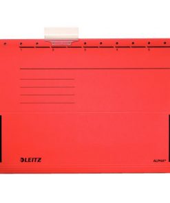 Závesný obal Leitz ALPHA s bočnicami červený