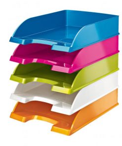 Odkladač Leitz WOW metalický modrý