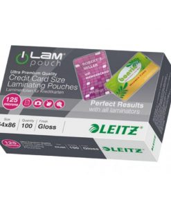 Laminovacie fólie Leitz iLAM 86 x 54 mm, 125 mic, 100 ks
