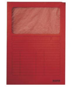 Zakladacie zložky s okienkom Esselte červené