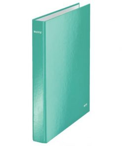 Zakladač 2-krúžkový Leitz WOW laminovaný povrch 4cm ľadovo modrý