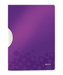 Obal s klipom plastovým Leitz WOW purpurový
