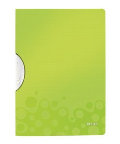 Obal s klipom plastovým Leitz WOW zelený