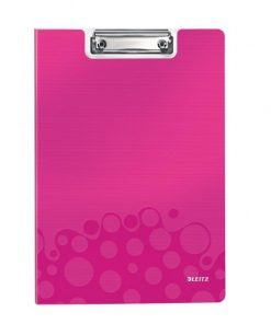 Doska s klipom Leitz WOW roztvárateľná metalické ružové