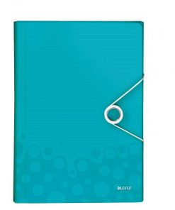 Aktovka plastová s priehradkami Leitz WOW ľadovo modrá