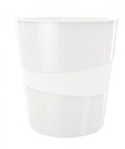 Kôš plastový Leitz WOW 15 ℓ biely
