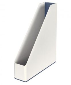 Stojan na časopisy Leitz WOW biely/sivý