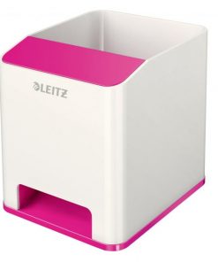 Stojan na perá hudobný Leitz WOW metalický ružový