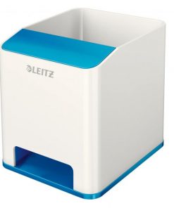 Stojan na perá hudobný Leitz WOW metalický modrý