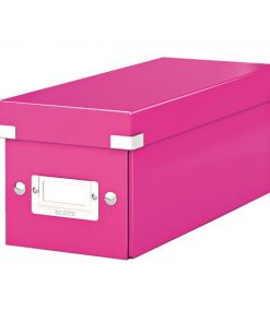 Krabica na CD Click & Store ružová