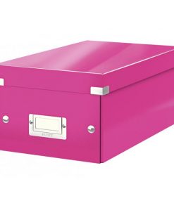 Krabica na DVD Click & Store WOW ružová