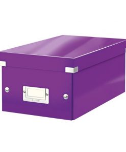 Krabica na DVD Leitz Click & Store WOW purpurová