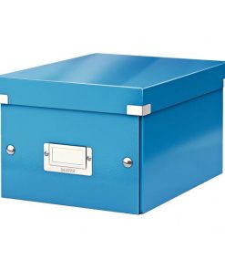 Malá krabica Click & Store metalická modrá