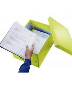 Stredná krabica Click & Store metalická zelená