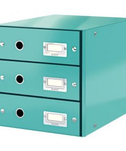 Zásuvkový box Leitz Click & Store 3 zásuvky ľadovo modrá